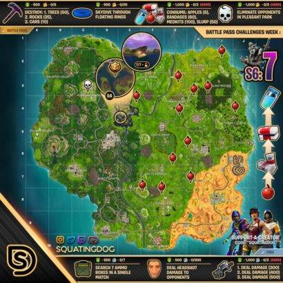 fortnite where to find apple map