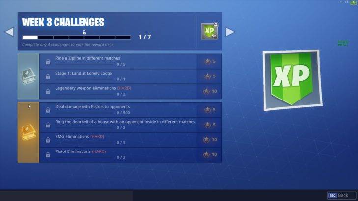 fortnite season 7 week 3 challenges