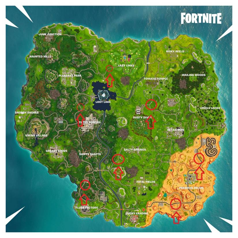 fortnite season 6 map radar signs