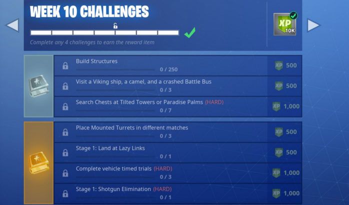 Fortnite: How to Complete Season 6 Week 10 Challenges