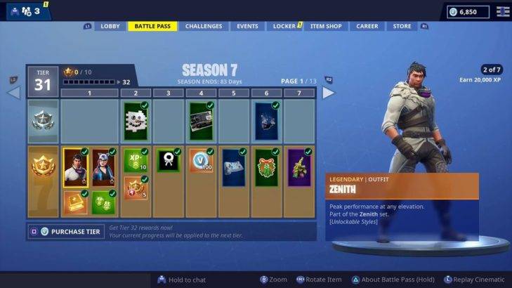 Fortnite Here Are All The Season 7 Battle Pass Skins