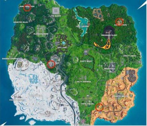 fortnite season 9 week 8 clocks