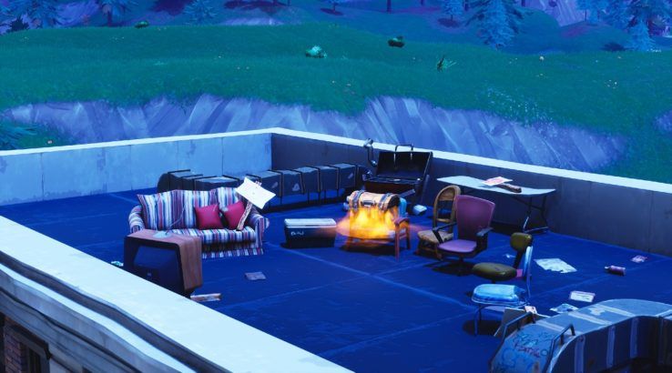 fortnite tilted towers comet roof