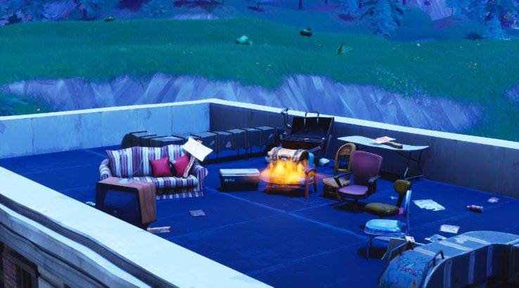 fortnite tilted towers comet roof