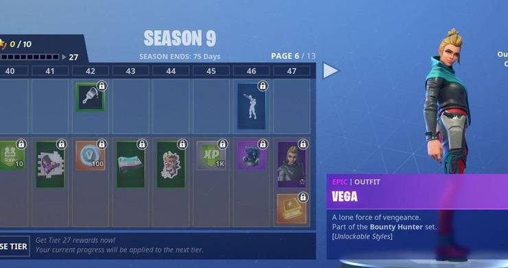 Fortnite Season 9 Battle Pass Here Are All The Skins And Styles
