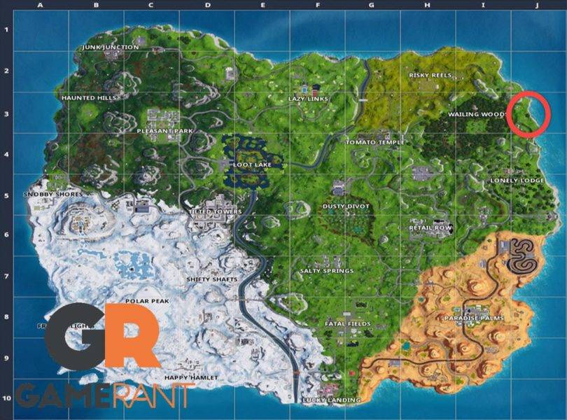 fortnite wailing woods shooting gallery