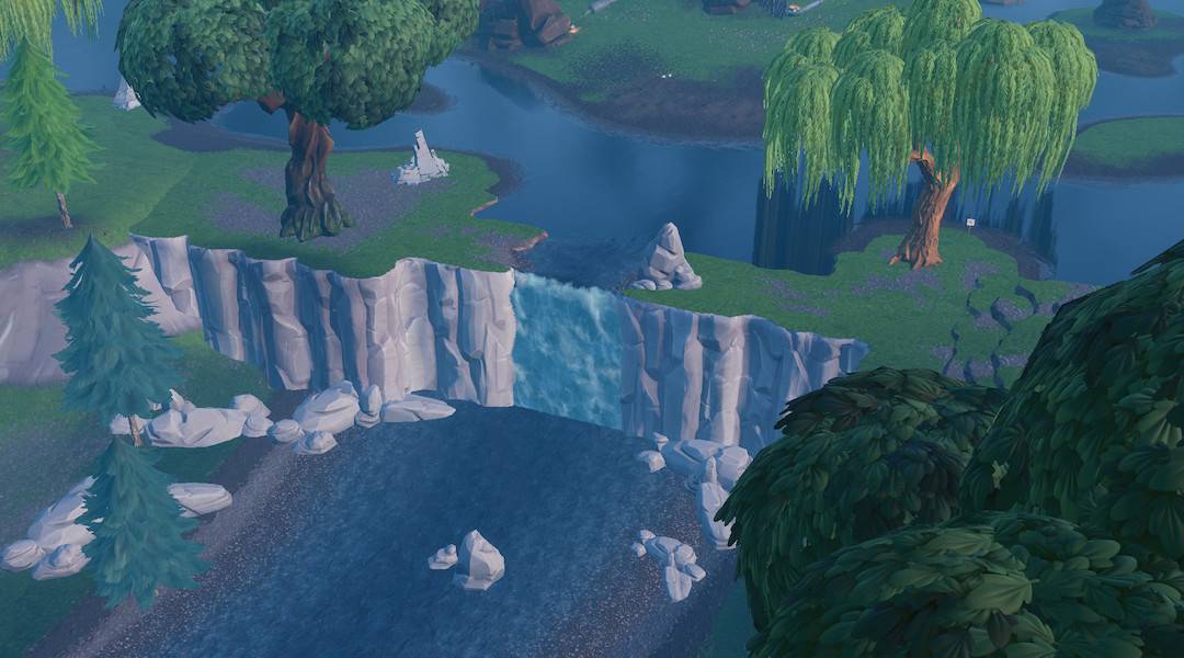 fortnite waterfall overtime challenge