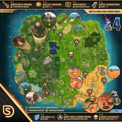 fortnite week 4 season 5 map