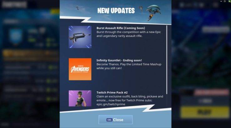 fortnite news tab