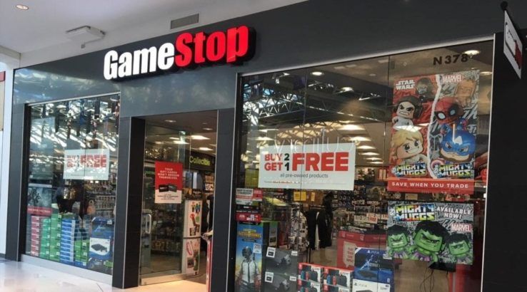 gamestop stock price drops as business burns to the ground