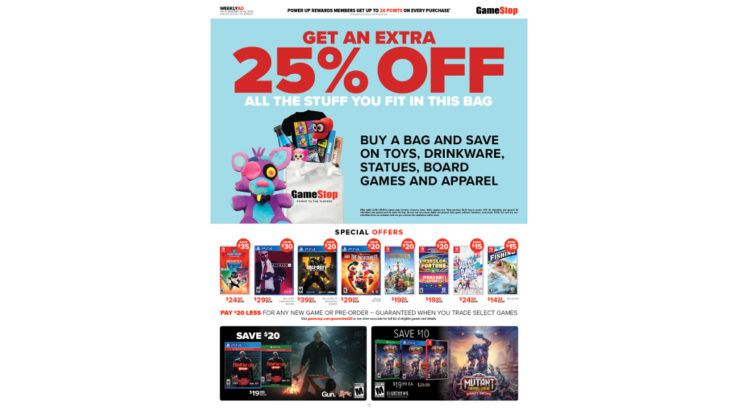 Game Stop 1-9-18 weekly ad