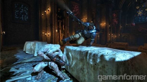 Gears of War 4 Looks Gorgeous In These Epic Screenshots - Vault kick