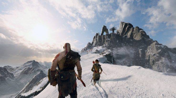 god of war snow