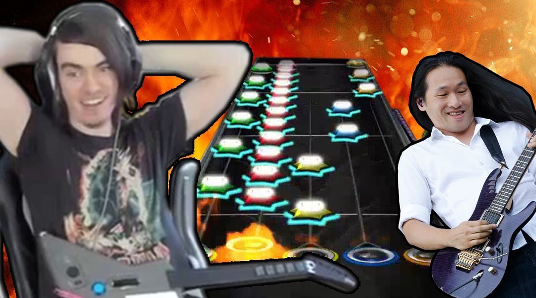 Dragonforce - Through The Fire and Flames on Guitar Hero 3 (sped up at