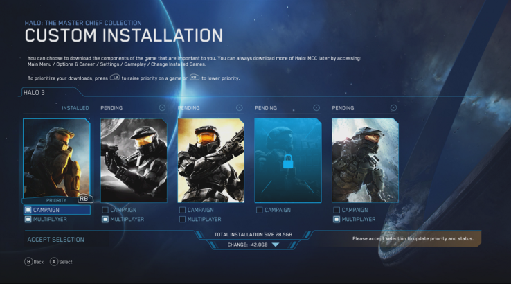halo games menu