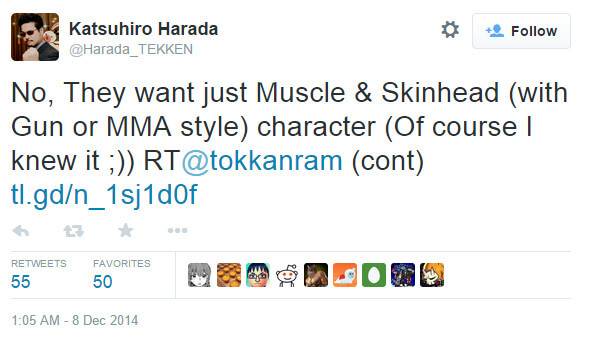 Harada Rant 'Tekken 7' Developer Gets Defensive About Character Reveal