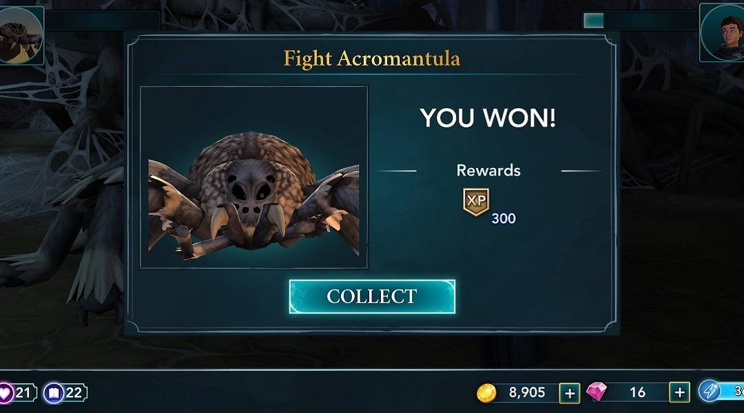 harry potter hogwarts mystery acromantula