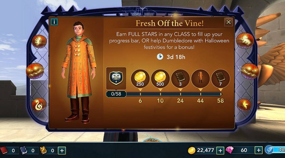 harry potter hogwarts mystery fresh off the vine halloween event