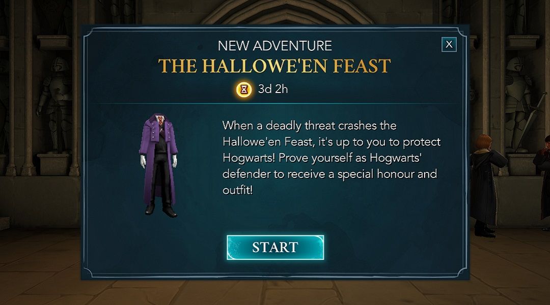 harry potter hogwarts mystery halloween feast side quest
