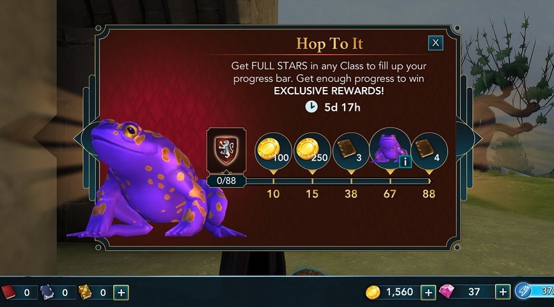 harry potter hogwarts mystery purple toad skin