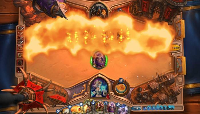 hearthstone flamestrike animation