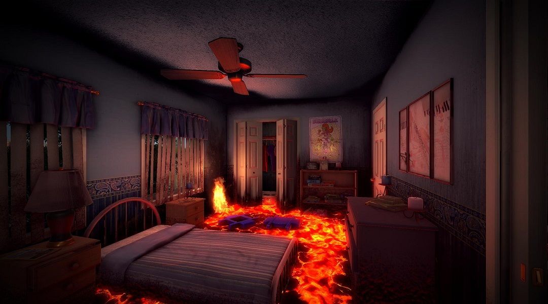 Пол в буквальном смысле лава в новой игре от Don't Starve Devs — спальня с горячей лавой