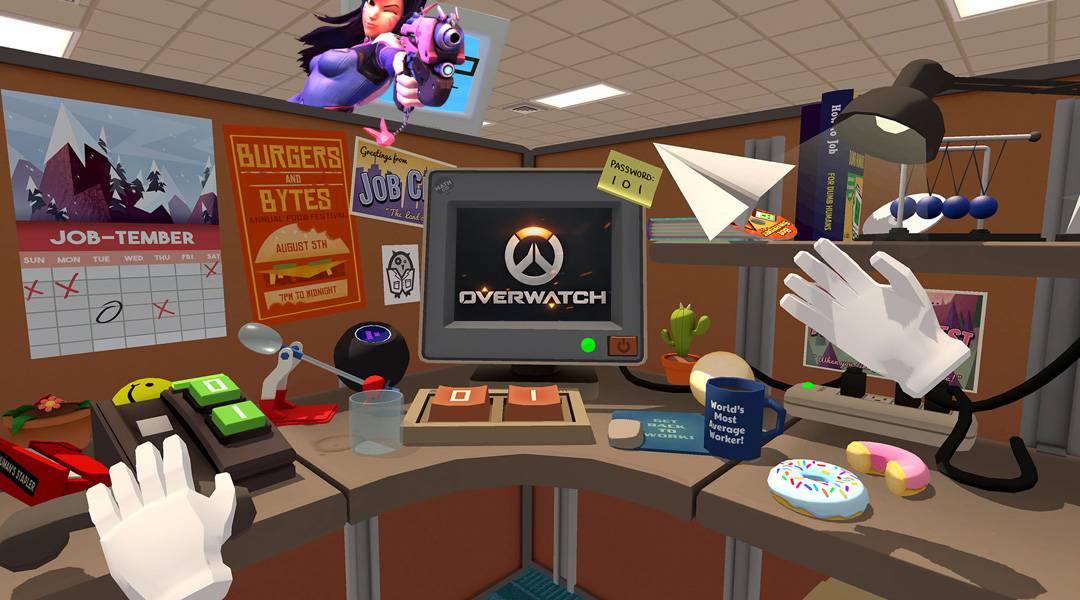 Job Simulator and Overwatch Video