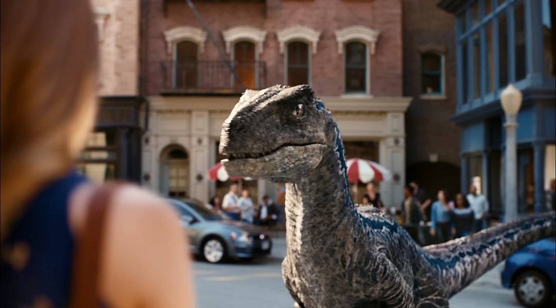 jurassic world alive blue raptor