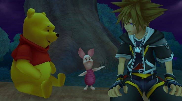 kingdom hearts 2.5 100 acre wood pooh piglet sora