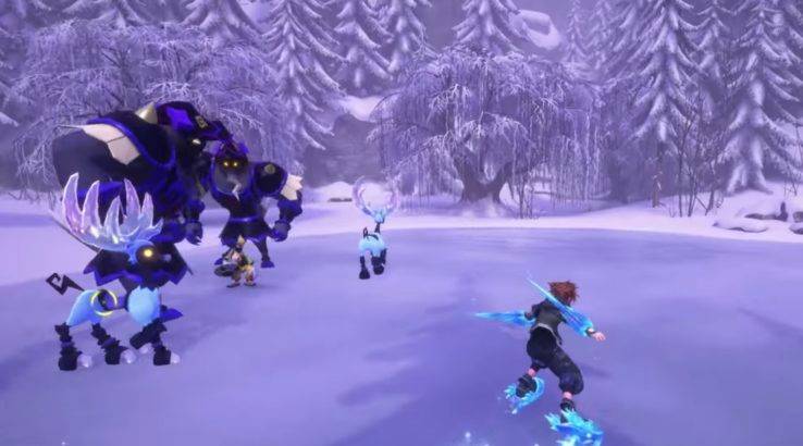 kingdom hearts 3 blizzard blades weapon xbox e3 square enix disney