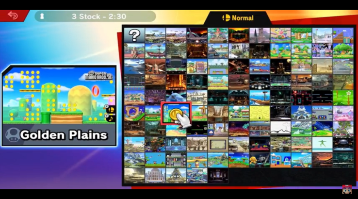 stage select screen