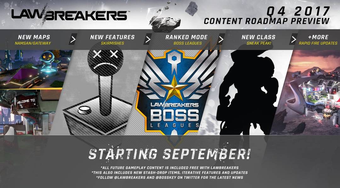LawBreakers 2017 Content Roadmap Preview
