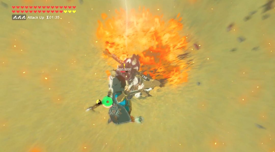 legend of zelda breath of the wild player beats 2 lynels without touching ground