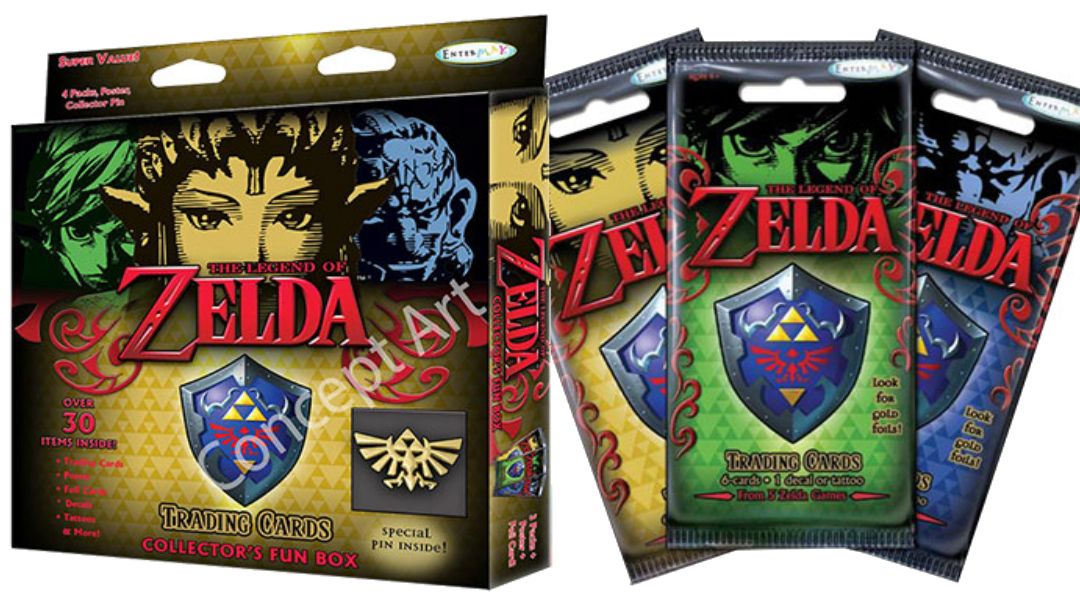 legend of zelda trading cards listed online