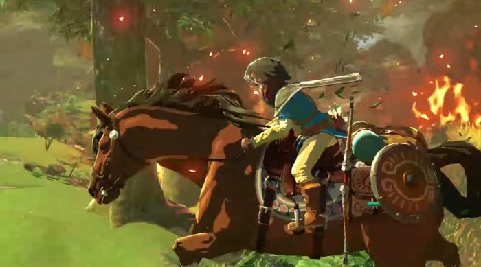 legend of zelda wii u link horse epona riding