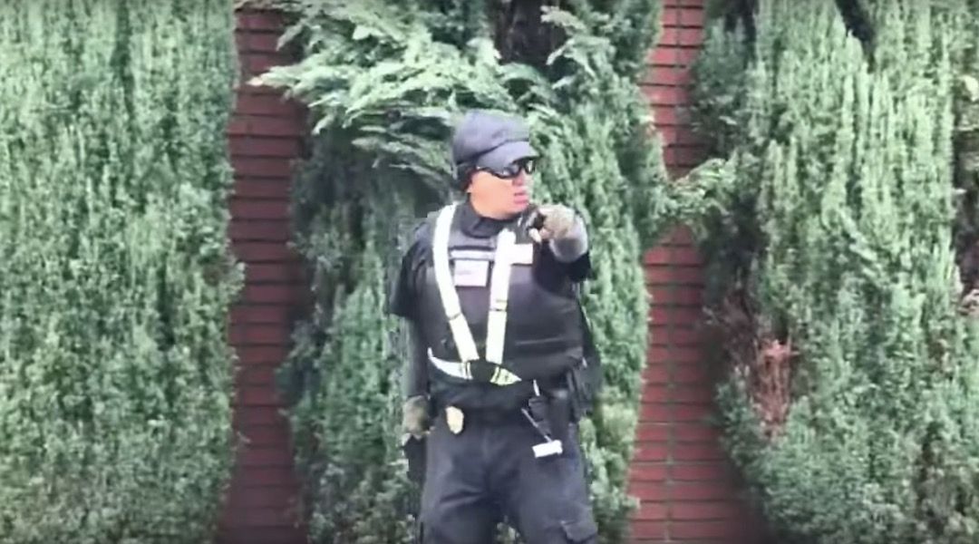 security guard shoot livestreamer