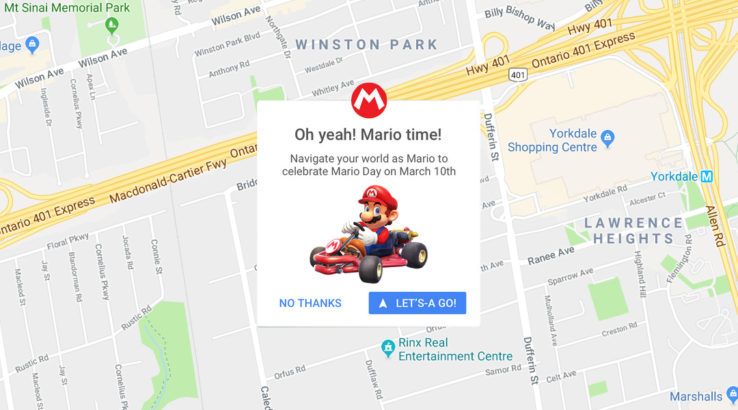 Mario Google Maps