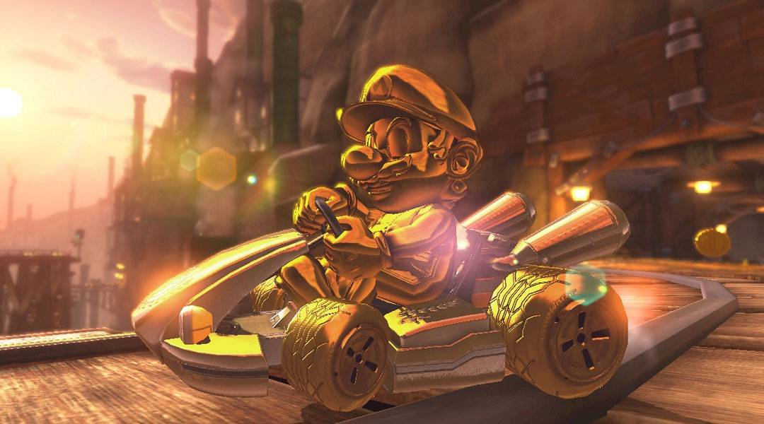 mario kart 8 deluxe gold mario