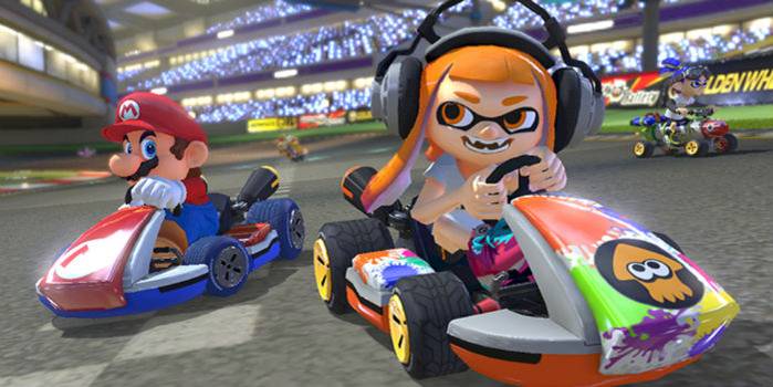 mario kart 8 deluxe splatoon