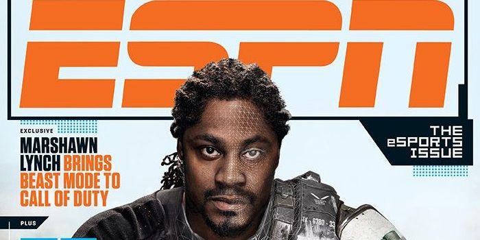 What? Marshawn Lynch is in Call of Duty: Black Ops 3 - Marshawn Lynch ESPN The Magazine cover