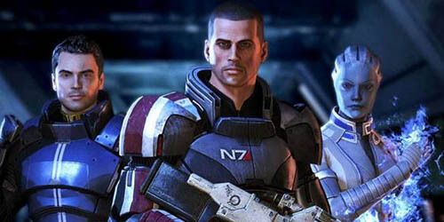 Shepard, Kaiden, Liara (Mass Effect 3)