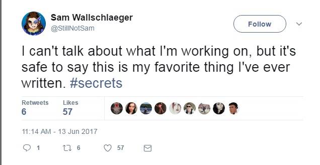 mass effect writer dlc tease tweet