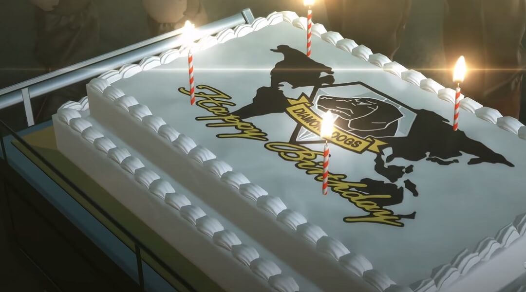 Here's Metal Gear Solid 5's Birthday Easter Egg - Diamond Dogs Birthday Cake