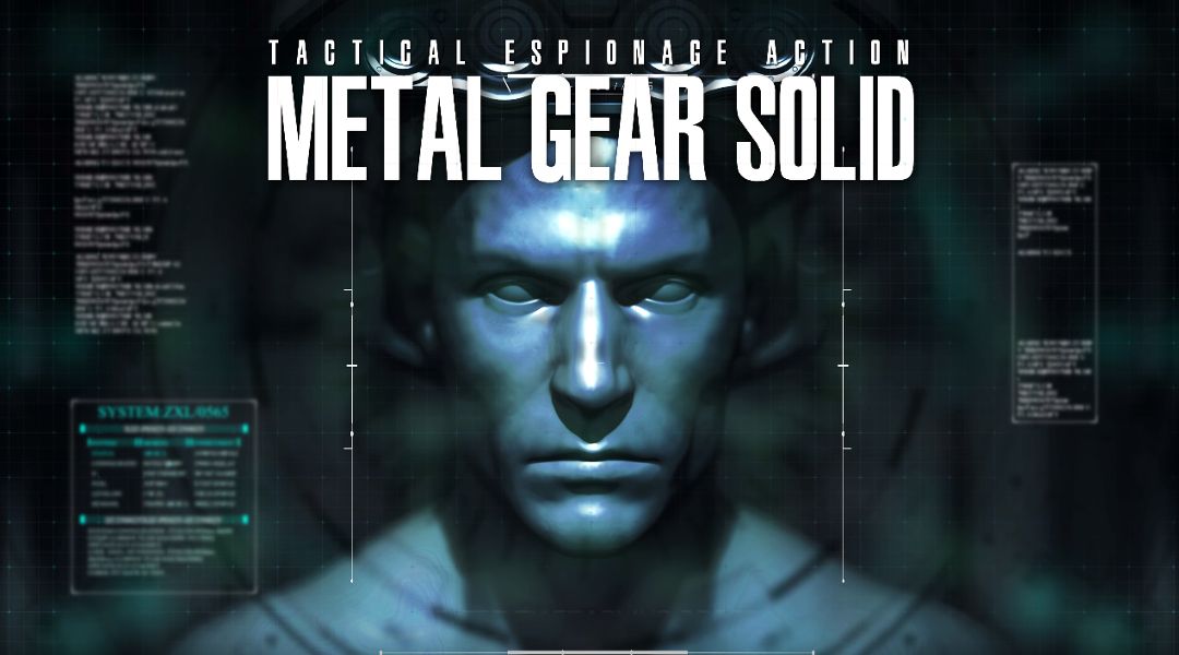 Metal Gear Solid 4k intro title screen