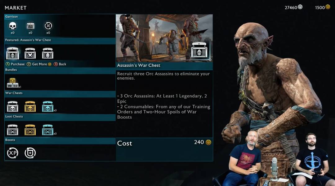 Middle-earth: Shadow of War Loot Boxes