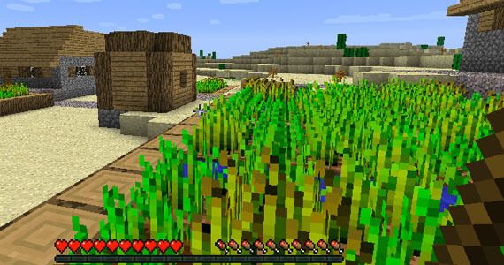 Minecraft 1.8 NPC Village Screenshot