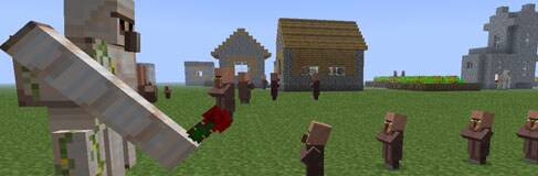 Minecraft 1.2 New Mobs - Iron Golem