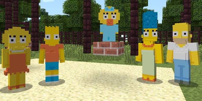 Minecraft The Simpsons Skins