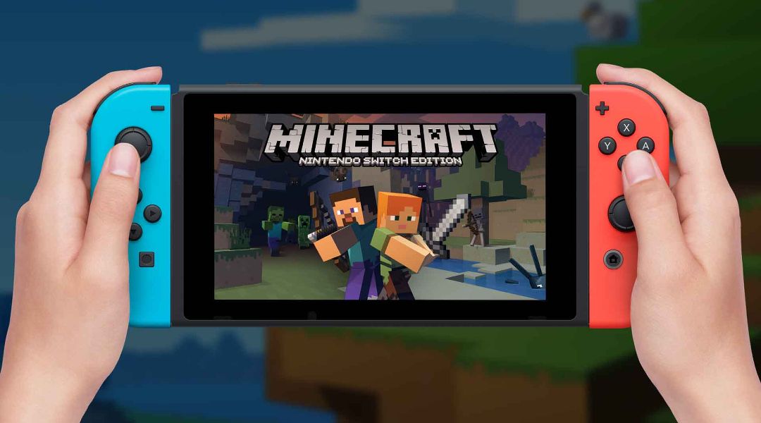 Minecraft Switch Edition on portable mode