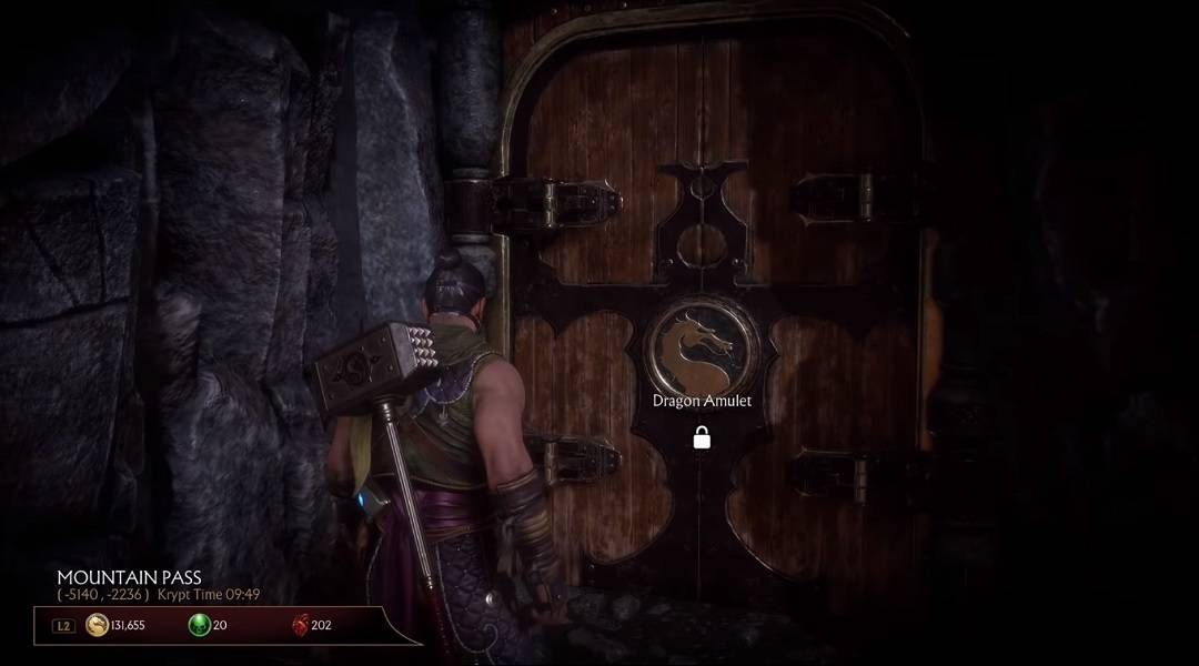 mortal kombat 11 how to get the dragon amulet in the krypt
